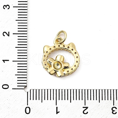 Rack Plating Brass Pendants KK-A268-29G-1