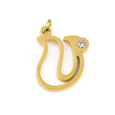 304 Stainless Steel Pendants LS-STAS-R137-01G-U-1