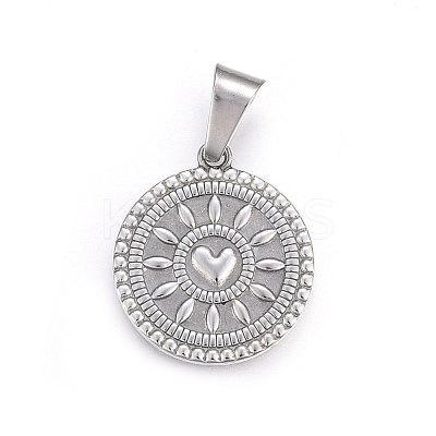 Non-Tarnish 304 Stainless Steel Pendants STAS-P211-28P-1