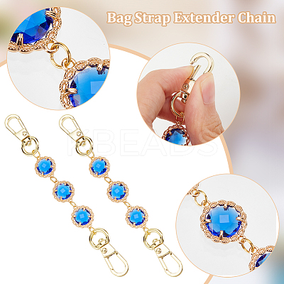 2Pcs Glass Link Bag Handle Extenders FIND-WR0006-45D-1