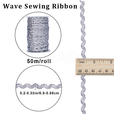 2 trands Polyester Wave Bending Fringe Trim OCOR-GF0003-02H-1