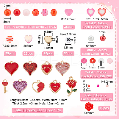 DIY Valentine's Day Jewelry Making Finding Kit DIY-PH0017-70-1