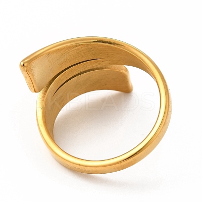 Ion Plating(IP) 304 Stainless Steel Finger Rings for Women Men LS-RJEW-C049-08B-G-1