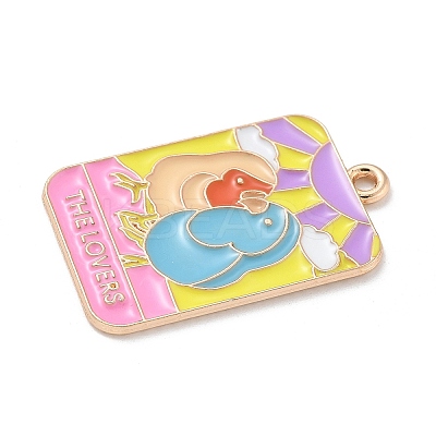 Tarot Alloy Enamel Pendants ENAM-A008-47KCG-06-1