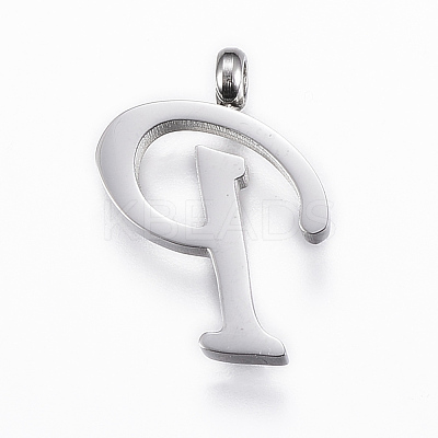 Non-Tarnish 304 Stainless Steel Pendants X-STAS-F129-P-P-1