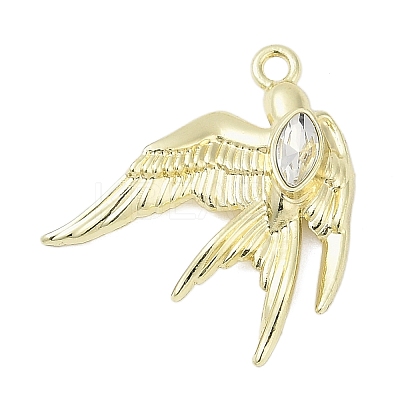 Alloy Pendants with Rhinestone PALLOY-R151-55G-1
