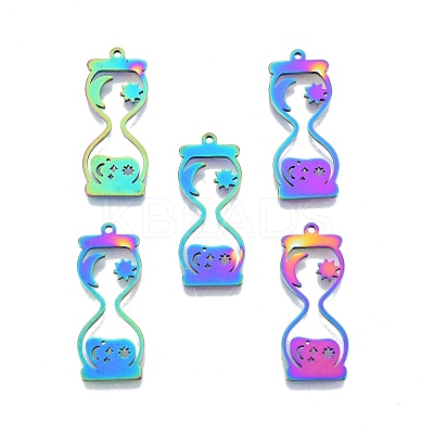 Ion Plating(IP) 201 Stainless Steel Pendants STAS-N098-115M-1