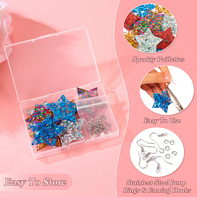 DIY Dangle Earring Making Kit DIY-TA0006-55A-1
