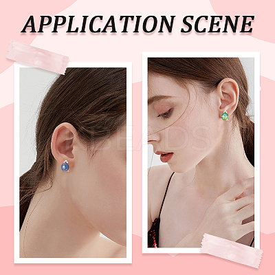40Pcs 304 Stainless Steel Clip-on Earring Findings STAS-SC0008-39S-1