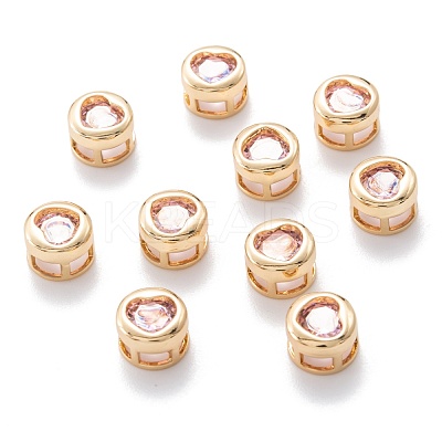 Real 18K Gold Plated Brass Inlaid Cubic Zirconia Multi-Strand Links KK-A154-01G-B-1