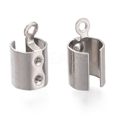 Tarnish Resistant 304 Stainless Steel Folding Crimp Ends STAS-L262-04C-P-1