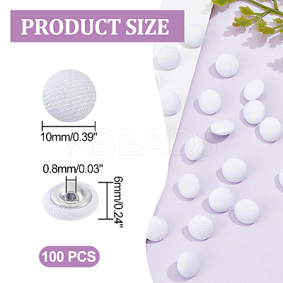 100Pcs 1-Hole Aluminum Buttons DIY-NB0007-77B-1