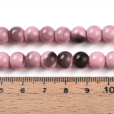 Baking Paint Glass Beads X1-DGLA-N013-8mm-09-1