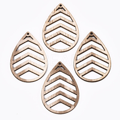 Unfinished Hollow Wood Big Pendants WOOD-N006-120-1