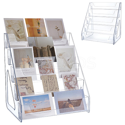 5-Tier Acrylic Display Riser Stands for Cosmetic Jewelry ODIS-WH0043-217A-1