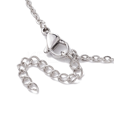 Crystal Stone Cage Pendant Necklaces NJEW-JN04755-02-1
