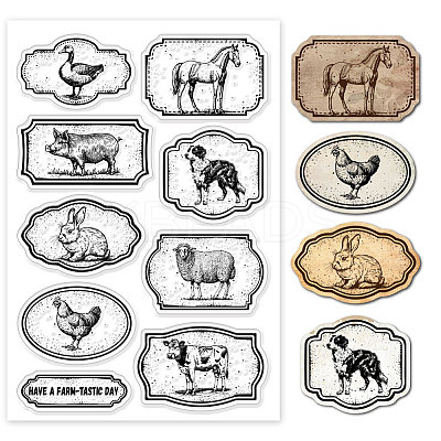Custom Summer Theme PVC Plastic Clear Stamps DIY-WH0631-0231-1