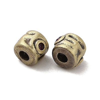 Tibetan Style Rack Plating Brass Beads KK-Q805-41AB-1