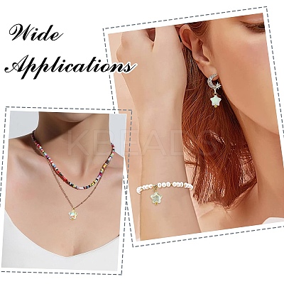 150Pcs 25 Colors Glass Pendants PALLOY-CJ00076-1