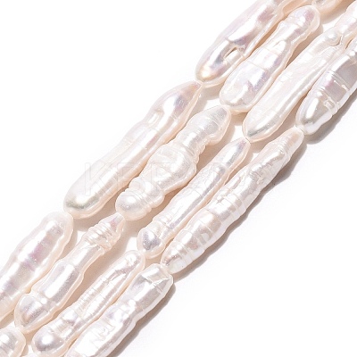 Natural Baroque Stick Pearl Keshi Pearl Beads Strands PEAR-N021-19-01A-1