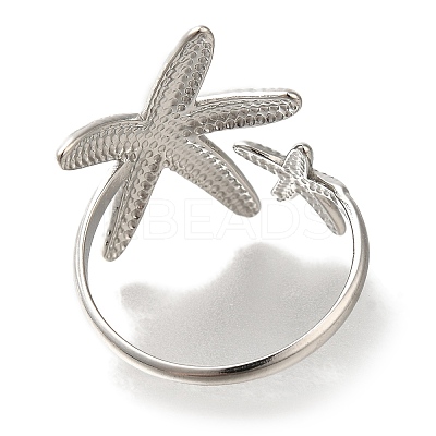304 Stainless Steel Cuff Rings RJEW-Z074-13P-1