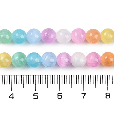 Macaron Color Natural Selenite Beads Strands X-G-F780-A01-01-1