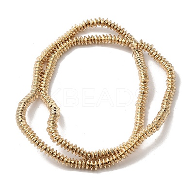 Electroplated Synthetic Non-magnetic Hematite Beads Strands G-I364-F01-LG-1