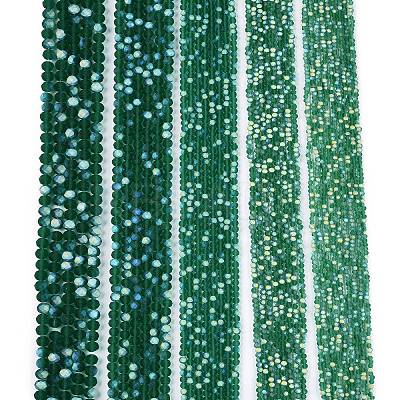 Transparent Glass Beads Strands EGLA-A044-T6mm-MB18-1