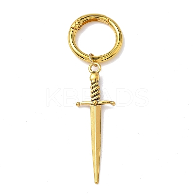 6Pcs 3 Colors Sword Alloy Shoe Charms HJEW-PH01900-1