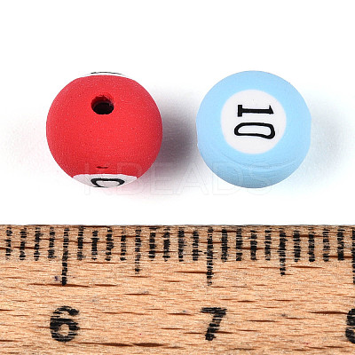 Handmade Polymer Clay Beads CLAY-T022-14M-1