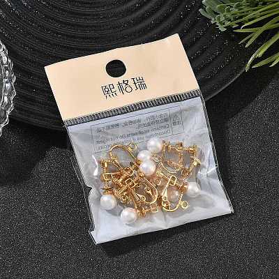 SHEGRACE Brass Screw Clip-on Earring Findings XGR0064G-52G-1