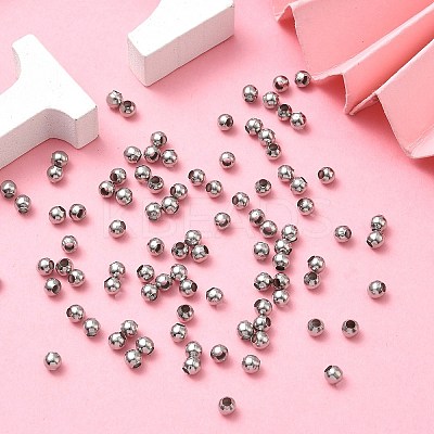 Tarnish Resistant Round 316 Surgical Stainless Steel Spacer Beads X-STAS-N032-02-4mm-1