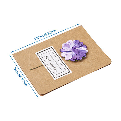 32Pcs 4 Colors Paper Cards DIY-KS0001-15-1