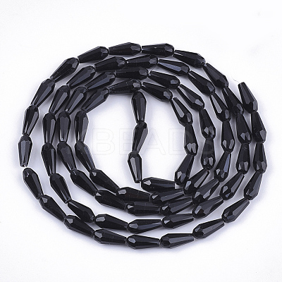 Opaque Solid Color Glass Beads Strands GLAA-T009-002-1