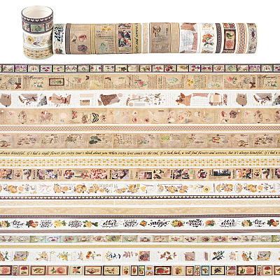 20pcs 5 Styles Scrapbooking Stickers DIY-TAC0029-03C-1