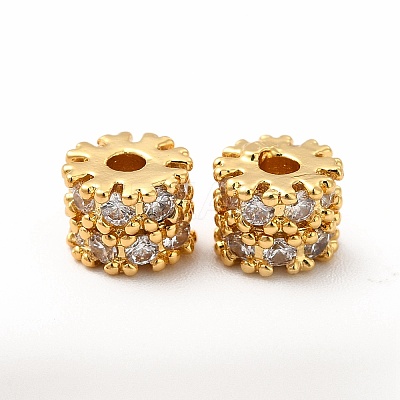 Brass Rhinestone Beads KK-A178-08G-1