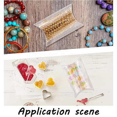 Plastic Pillow Favor Box Candy Treat Gift Box CON-WH0070-98B-1