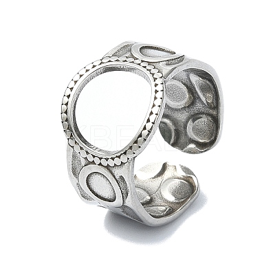 304 Stainless Steel Cuff Rings RJEW-M019-42P-1