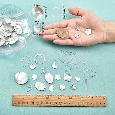 DIY Geometric Style Earring Making Kits DIY-SC0013-21S-1