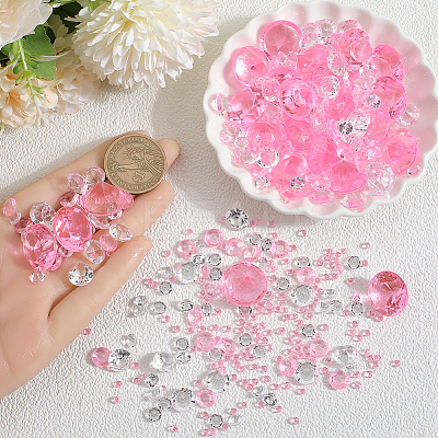1100Pcs Acrylic Rhinestone Pointed Back Cabochons GACR-SP0001-05C-1