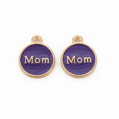 Mother's Day Alloy Enamel Charms LS-ENAM-T016-11H-RS-1