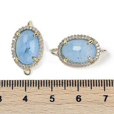 Natural Mixed Gemstone Faceted Oval Links G-B126-07G-1