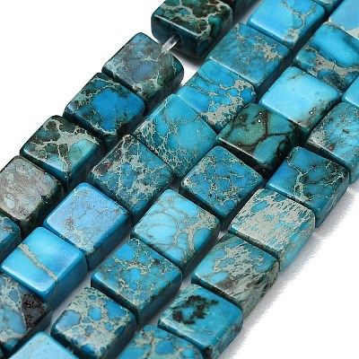Dyed Natural Imperial Jasper Beads Strands G-F833-A01-01A-1