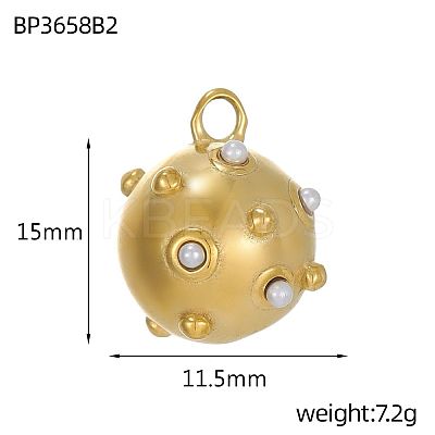304 Stainless Steel Pendants STAS-OY003-55G-1