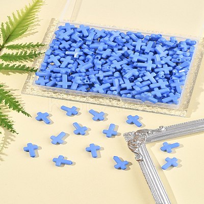 200Pcs Opaque Acrylic Beads SACR-FS0001-39G-1