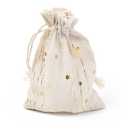 Christmas Theme Cotton Fabric Cloth Bag X-ABAG-H104-B11-1
