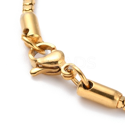 304 Stainless Steel Box Chain Necklaces NJEW-I245-02A-G-1