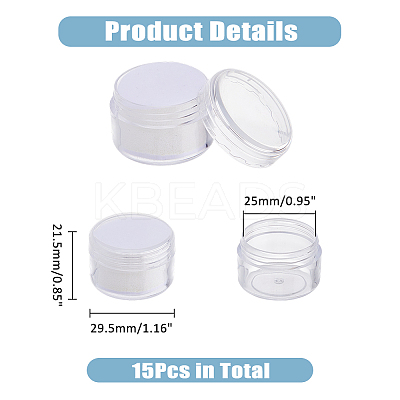 Plastic Loose Diamond Boxes CON-WH0097-08B-1