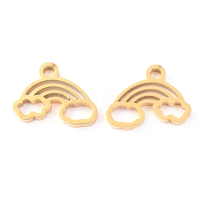304 Stainless Steel Charms STAS-O142-69G-1