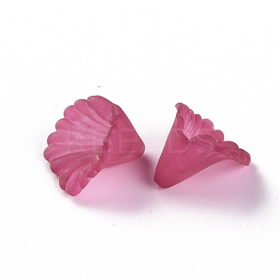 Frosted Acrylic Bead Caps MACR-S371-10A-706-1